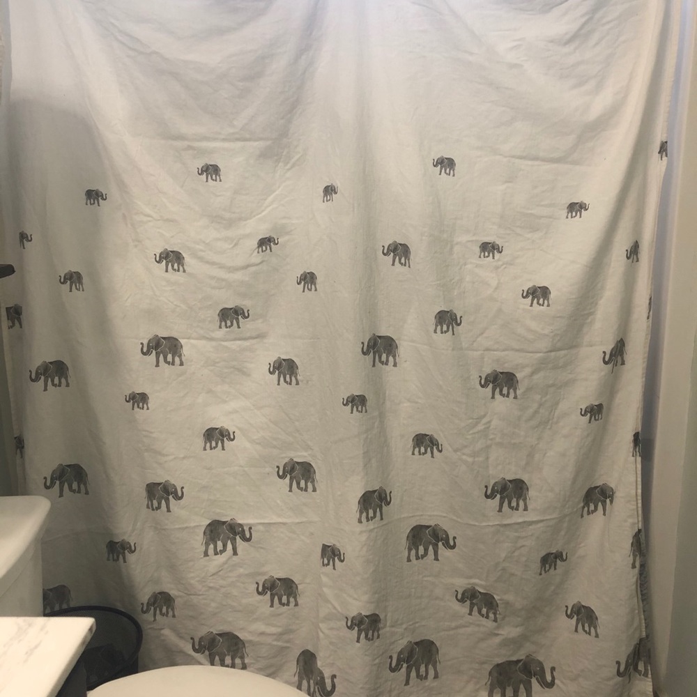 Elephant shower curtain